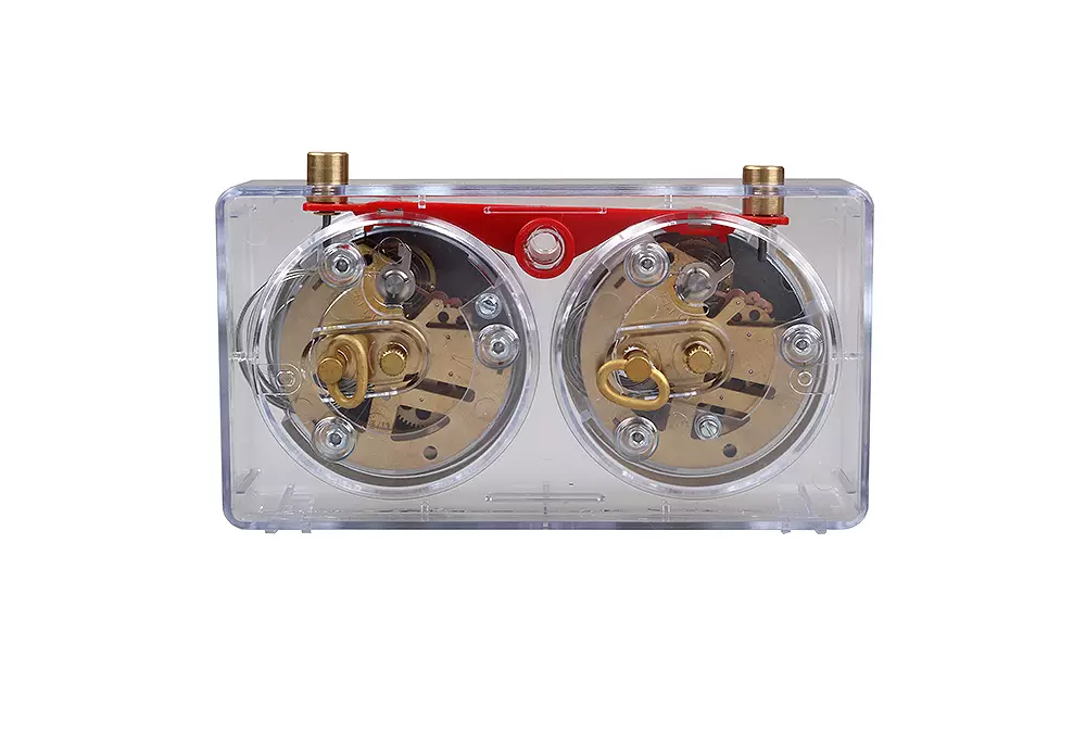 Zegar plastikowy CLASSIC mały, transparentny